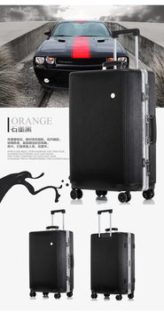 新款磨砂防刮拉桿箱男女行李箱子旅行鋁框密碼箱皮箱登機萬向輪 faez 1608